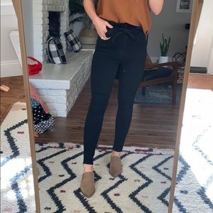 Vici paper bag black denim